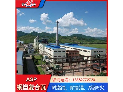 asp钢塑复合瓦 耐腐彩钢板 山东临清防腐瓦彩钢瓦替代品