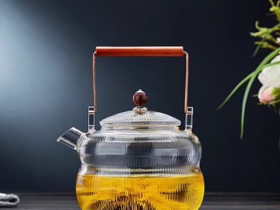 錘目紋玻璃壺 河間玻璃茶壺