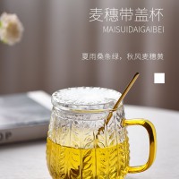 带盖玻璃杯  玻匠人十大玻璃茶具厂家