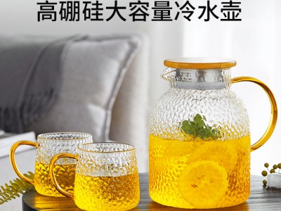 锤纹玻璃冷水壶 玻匠人十大品牌茶具