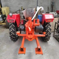 15吨拖拉机放线机 收线施工拉缆四轮绞磨机