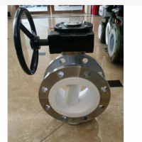 对夹式蜗轮软密封蝶阀 D371X手动蝶阀