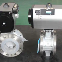 不锈钢对夹式气动蝶阀 D671X气动蝶阀